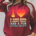 I Love A Good Book Sweet Treat Crochet Baking Raglan Sleeve Sweatshirt Heather Dust I Love A Good Book Sweet Treat Crochet Baking Raglan Sleeve Sweatshirt Heather Dust