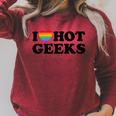 I Love Hot Geeks Cute Pride Gamer Book Nerd Fandom Fan Premium Tri-Blend Raglan Sleeve Sweatshirt Heather Dust I Love Hot Geeks Cute Pride Gamer Book Nerd Fandom Fan Premium Tri-Blend Raglan Sleeve Sweatshirt Heather Dust