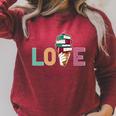 Love Ice Cream Readers Bookmarks Read Librarian Student Book Raglan Sleeve Sweatshirt Heather Dust