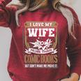 I Love My Wife More Than Comic Books Graphic Raglan Sleeve Sweatshirt Heather Dust