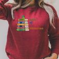 Luck Of The Librarian St Patricks Day Book Lover Raglan Sleeve Sweatshirt Heather Dust