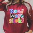 Magazine Letters Read More Books Raglan Sleeve Sweatshirt Heather Dust