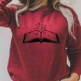 Magic Spell Book Raglan Sleeve Sweatshirt Heather Dust