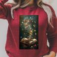 Magical Book Floral Coffee Books Nature Fantasy Raglan Sleeve Sweatshirt Heather Dust Magical Book Floral Coffee Books Nature Fantasy Raglan Sleeve Sweatshirt Heather Dust