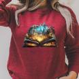 Magical Book Raglan Sleeve Sweatshirt Heather Dust Magical Book Raglan Sleeve Sweatshirt Heather Dust