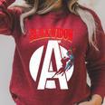 Marvel Avengers Retro Widow Comic Book Raglan Sleeve Sweatshirt Heather Dust Marvel Avengers Retro Widow Comic Book Raglan Sleeve Sweatshirt Heather Dust