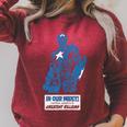 Marvel Captain America’s Greatest Villains Retro Comic Book Raglan Sleeve Sweatshirt Heather Dust