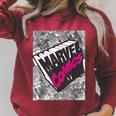 Marvel Comics Logo Comic Book Fill Panel Raglan Sleeve Sweatshirt Heather Dust Marvel Comics Logo Comic Book Fill Panel Raglan Sleeve Sweatshirt Heather Dust