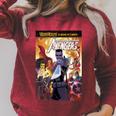 Marvel Comixology Avengers War Of Vampires Comic Book Cover Raglan Sleeve Sweatshirt Heather Dust