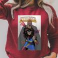 Marvel Comixology Champions Ms Marvel Comic Book Cover Raglan Sleeve Sweatshirt Heather Dust