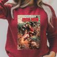 Marvel Comixology Iron Man Stark Realities Comic Book Cover Raglan Sleeve Sweatshirt Heather Dust Marvel Comixology Iron Man Stark Realities Comic Book Cover Raglan Sleeve Sweatshirt Heather Dust