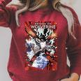 Marvel Comixology Return Of Wolverine Comic Book Cover Raglan Sleeve Sweatshirt Heather Dust Marvel Comixology Return Of Wolverine Comic Book Cover Raglan Sleeve Sweatshirt Heather Dust