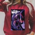 Marvel Comixology Wasp The Attack Of AIM Comic Book Cover Raglan Sleeve Sweatshirt Heather Dust