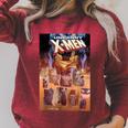 Marvel Comixology X-Men Digital Panel Comic Book Cover Raglan Sleeve Sweatshirt Heather Dust