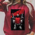 Marvel Daredevil Issue4 2019 Comic Book Cover Raglan Sleeve Sweatshirt Heather Dust