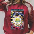 Marvel Eternals Vintage Comic Book Cover Raglan Sleeve Sweatshirt Heather Dust Marvel Eternals Vintage Comic Book Cover Raglan Sleeve Sweatshirt Heather Dust