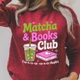 Matcha & Books Green Tea Lover ICES Matcha Latte Raglan Sleeve Sweatshirt Heather Dust Matcha & Books Green Tea Lover ICES Matcha Latte Raglan Sleeve Sweatshirt Heather Dust