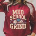 Med School Grind Coffee Book Stethoscope Study Premium Tri-Blend Raglan Sleeve Sweatshirt Heather Dust Med School Grind Coffee Book Stethoscope Study Premium Tri-Blend Raglan Sleeve Sweatshirt Heather Dust