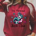 The Mermaid Book Club Summer Trendy Cute Reading Raglan Sleeve Sweatshirt Heather Dust The Mermaid Book Club Summer Trendy Cute Reading Raglan Sleeve Sweatshirt Heather Dust