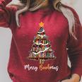 Merry Bookmas Book Reading Lover Library Reader Enthusiast Raglan Sleeve Sweatshirt Heather Dust