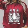 Messy Bun Skeleton Reading Book Coffee Never Better Raglan Sleeve Sweatshirt Heather Dust Messy Bun Skeleton Reading Book Coffee Never Better Raglan Sleeve Sweatshirt Heather Dust