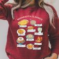 Minnesota Food Classic Cookbook Eats Minneapolis St Paul MN Raglan Sleeve Sweatshirt Heather Dust