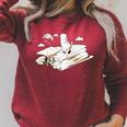 Moby Dick Whale Shirt Literature Book Reader Raglan Sleeve Sweatshirt Heather Dust