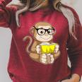Monkey Nerd Book Glasses Raglan Sleeve Sweatshirt Heather Dust Monkey Nerd Book Glasses Raglan Sleeve Sweatshirt Heather Dust