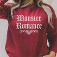 Monster Romance Spicy Book Reader Raglan Sleeve Sweatshirt Heather Dust Monster Romance Spicy Book Reader Raglan Sleeve Sweatshirt Heather Dust