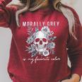 Morally Grey Is My Favorite Color Morally Grey Book Club Raglan Sleeve Sweatshirt Heather Dust