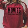 Movies Ruining Books Since 1920 Book Reading Literary Raglan Sleeve Sweatshirt Heather Dust