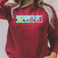 Mr Men Mr Greedy Retro Comic Book Colourful Premium Tri-Blend Raglan Sleeve Sweatshirt Heather Dust