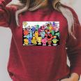 Mr Men Little Miss Retro Colourful Comic Book Scene Raglan Sleeve Sweatshirt Heather Dust Mr Men Little Miss Retro Colourful Comic Book Scene Raglan Sleeve Sweatshirt Heather Dust