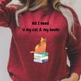 All I Need Is My Cat & Books Raglan Sleeve Sweatshirt Heather Dust All I Need Is My Cat & Books Raglan Sleeve Sweatshirt Heather Dust
