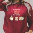 All I Need Is Coffee My Dog And Books Bookworm Dogs Raglan Sleeve Sweatshirt Heather Dust All I Need Is Coffee My Dog And Books Bookworm Dogs Raglan Sleeve Sweatshirt Heather Dust