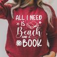 All I Needs Is Beach & A Book Book Reading Lover Raglan Sleeve Sweatshirt Heather Dust All I Needs Is Beach & A Book Book Reading Lover Raglan Sleeve Sweatshirt Heather Dust