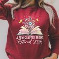 A New Chapter Begins Book Floral Bloom Raglan Sleeve Sweatshirt Heather Dust A New Chapter Begins Book Floral Bloom Raglan Sleeve Sweatshirt Heather Dust