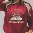 A New Chapter Begins Retirement Floral Book Retired 2026 Raglan Sleeve Sweatshirt Heather Dust A New Chapter Begins Retirement Floral Book Retired 2026 Raglan Sleeve Sweatshirt Heather Dust