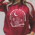 Up All Night Book Club Just-One More Chapter Bookworm Tees Raglan Sleeve Sweatshirt Heather Dust Up All Night Book Club Just-One More Chapter Bookworm Tees Raglan Sleeve Sweatshirt Heather Dust
