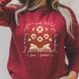 How Many Nights Reading 67 English Teacher Floral Book Lover Raglan Sleeve Sweatshirt Heather Dust