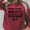 How Many Nights A Week Should You Be Reading 6-7 Book Lover Premium Tri-Blend Raglan Sleeve Sweatshirt Heather Dust How Many Nights A Week Should You Be Reading 6-7 Book Lover Premium Tri-Blend Raglan Sleeve Sweatshirt Heather Dust