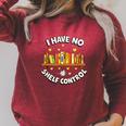 I Have No Shelf Control Book Lover Playful Bookworm Raglan Sleeve Sweatshirt Heather Dust