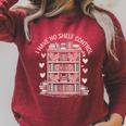 I Have No Shelf Control Book Lover Raglan Sleeve Sweatshirt Heather Dust