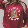 i Have No Shelf Control Book Lovers Book Reading Cute Book Raglan Sleeve Sweatshirt Heather Dust