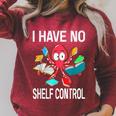 I Have No Shelf Control Reading Books Bookworm Raglan Sleeve Sweatshirt Heather Dust