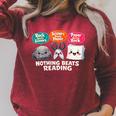 Nothing Beats Reading Book Librarian Across America Kids Raglan Sleeve Sweatshirt Heather Dust Nothing Beats Reading Book Librarian Across America Kids Raglan Sleeve Sweatshirt Heather Dust
