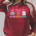 Nothing Beats Reading National Library Week World Book Day Raglan Sleeve Sweatshirt Heather Dust