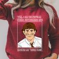 The Office Book Face Jim Raglan Sleeve Sweatshirt Heather Dust