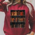 Old Books On Vintage Bookshelves Dark Academia Aesthetic Raglan Sleeve Sweatshirt Heather Dust Old Books On Vintage Bookshelves Dark Academia Aesthetic Raglan Sleeve Sweatshirt Heather Dust