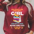 Once Upon A Time There Was A Girl Who Loves Books And Cats Raglan Sleeve Sweatshirt Heather Dust Once Upon A Time There Was A Girl Who Loves Books And Cats Raglan Sleeve Sweatshirt Heather Dust